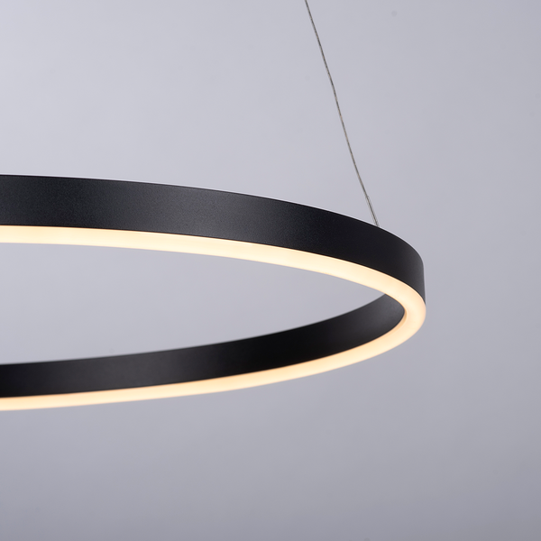 LED-Pendelleuchte Ritus Typ B - Kunststoff / Aluminium - 1-flammig - Schwarz