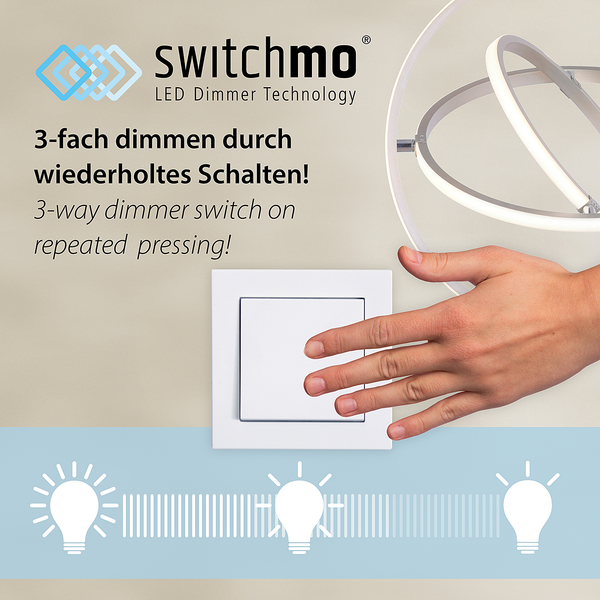 LED-Deckenleuchte Emilia - Polycarbonat - 1-flammig - Schwarz