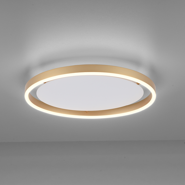 LED-Deckenleuchte Ritus Typ A - Kunststoff / Aluminium - 1-flammig - Messing