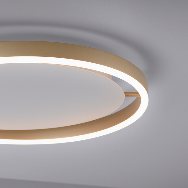LED-Deckenleuchte Ritus Typ A - Kunststoff / Aluminium - 1-flammig - Messing
