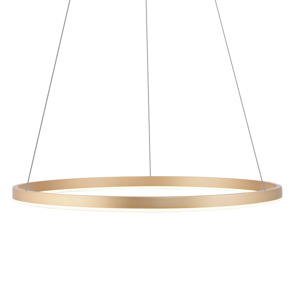 LED-Pendelleuchte Ritus Typ B - Kunststoff / Aluminium - 1-flammig - Messing