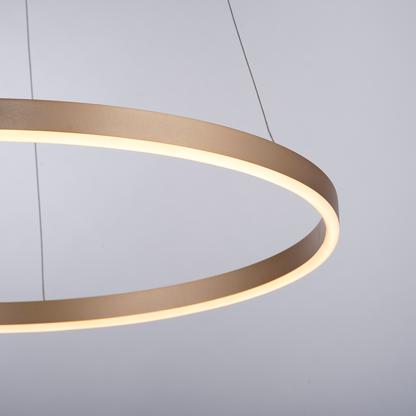 LED-Pendelleuchte Ritus Typ B - Kunststoff / Aluminium - 1-flammig - Messing