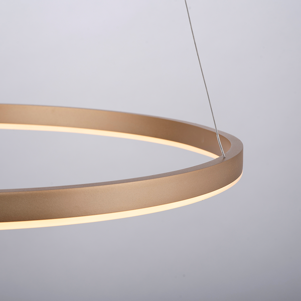 LED-Pendelleuchte Ritus Typ B - Kunststoff / Aluminium - 1-flammig - Messing
