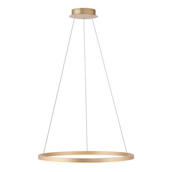 LED-Pendelleuchte Ritus Typ B - Kunststoff / Aluminium - 1-flammig - Messing