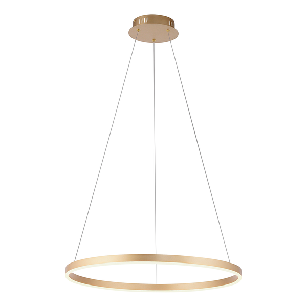 LED-Pendelleuchte Ritus Typ B - Kunststoff / Aluminium - 1-flammig - Messing
