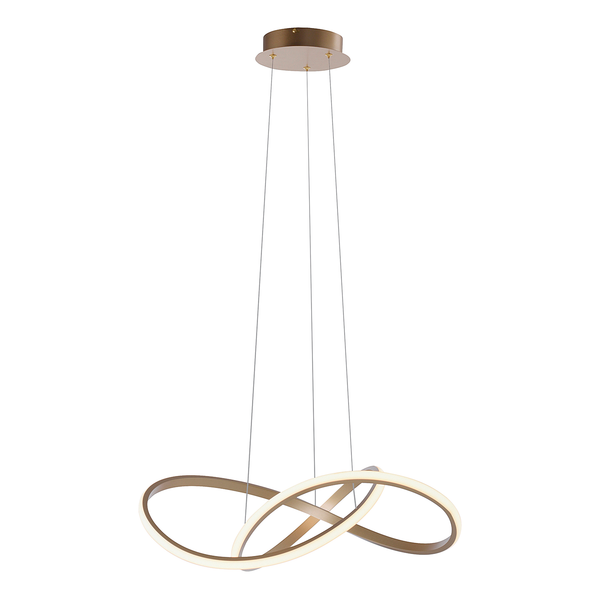LED-Pendelleuchte Maria - Kunststoff / Aluminium - 1-flammig