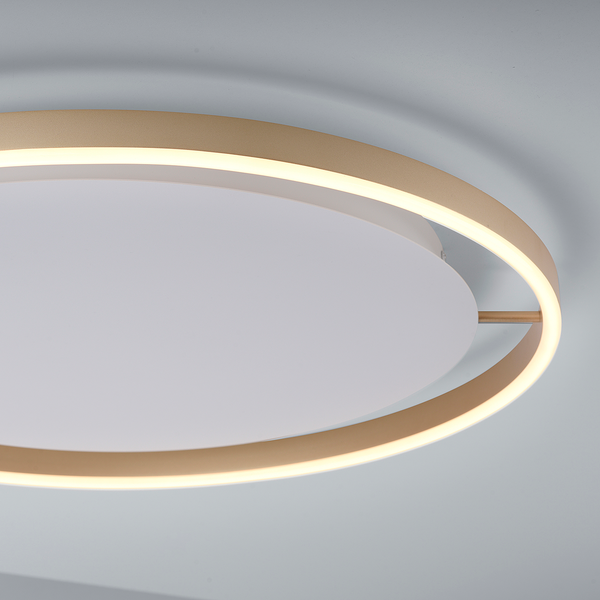 LED-Deckenleuchte Ritus Typ B - Kunststoff / Aluminium - 1-flammig - Messing