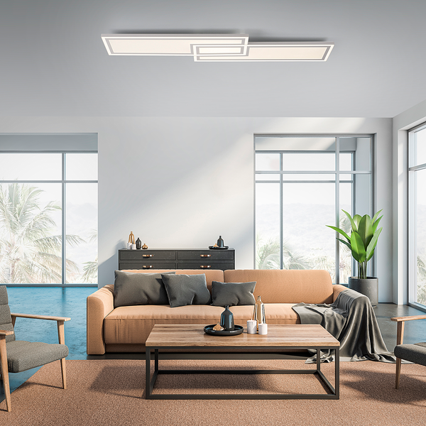 LED-Deckenleuchte Edging Typ A - Polycarbonat / Eisen - 1-flammig