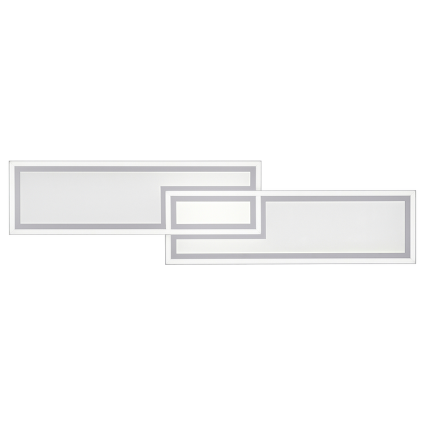 LED-Deckenleuchte Edging Typ A - Polycarbonat / Eisen - 1-flammig