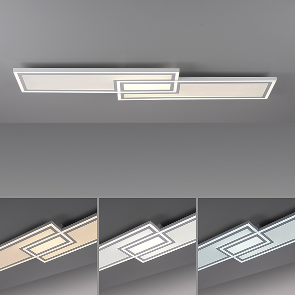 LED-Deckenleuchte Edging Typ A - Polycarbonat / Eisen - 1-flammig