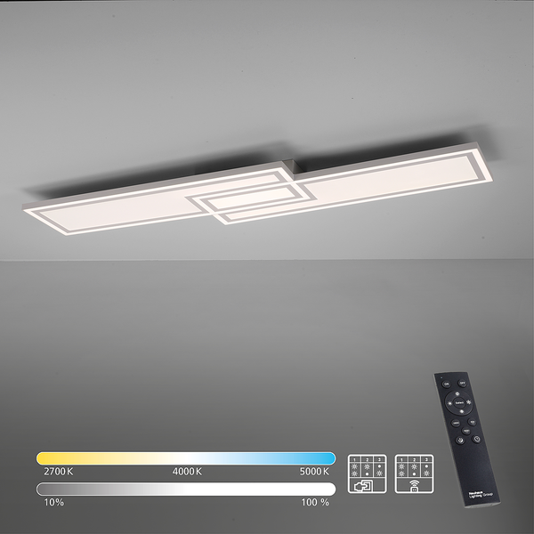 LED-Deckenleuchte Edging Typ A - Polycarbonat / Eisen - 1-flammig