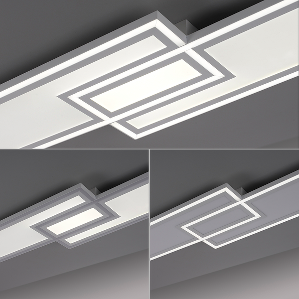 LED-Deckenleuchte Edging Typ A - Polycarbonat / Eisen - 1-flammig