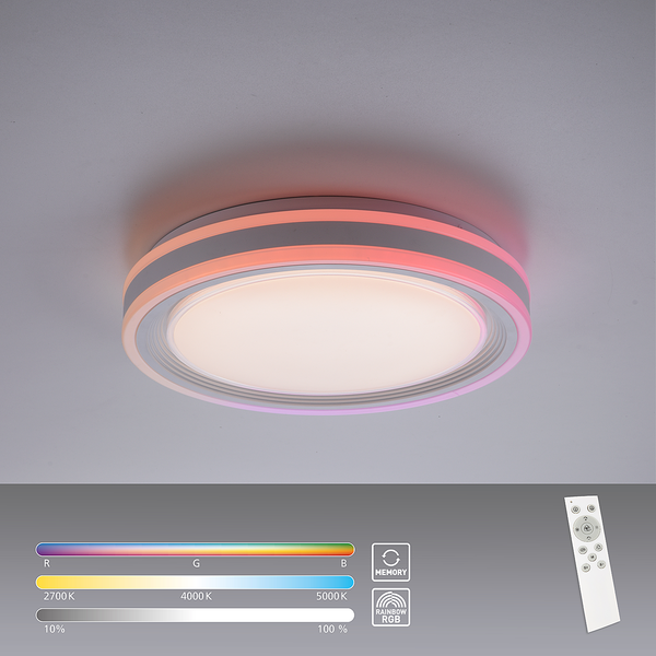 LED-Deckenleuchte Spheric Typ A - ABS / Metall - 2-flammig