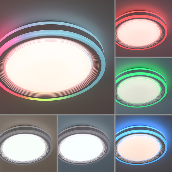 LED-Deckenleuchte Spheric Typ A - ABS / Metall - 2-flammig