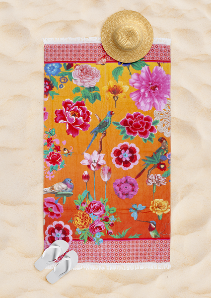 Strandtuch Suzy - Baumwollsamt - 100 x 180 cm