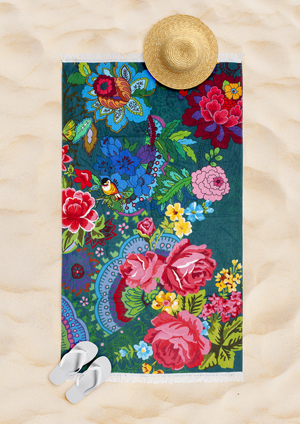 Strandtuch Mandy - Baumwollsamt - 100 x 180 cm