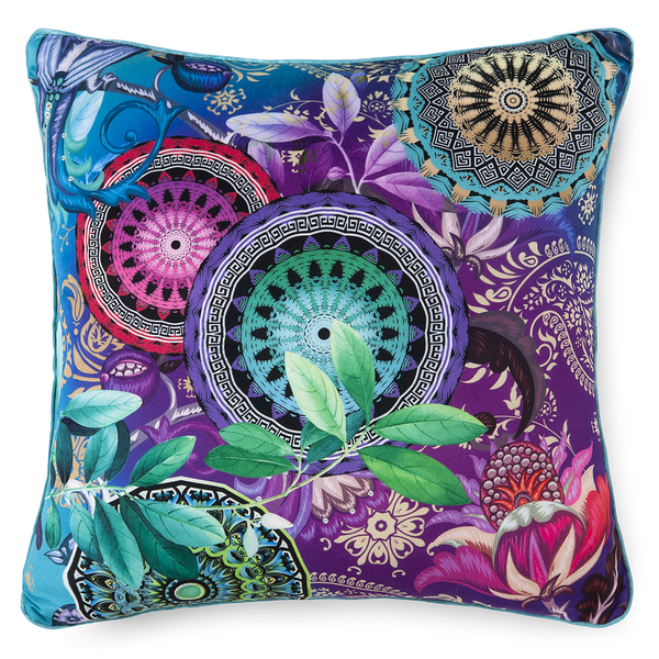 Dekokissen Axelle - Polysamt - 48 x 48 cm - 48 x 48 cm