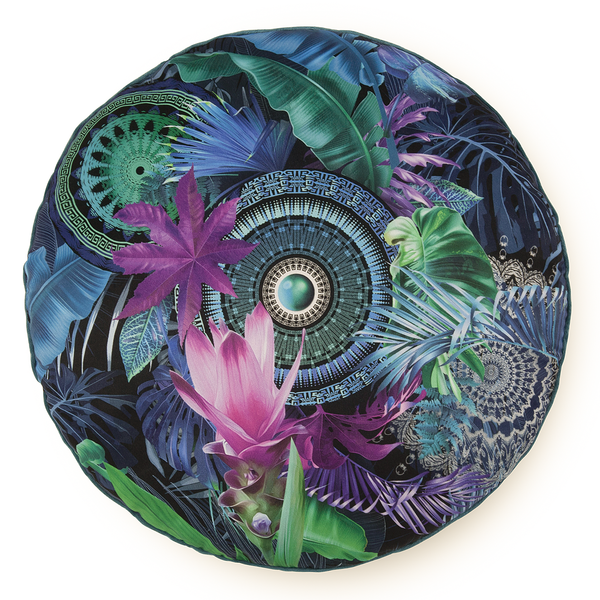 Dekokissen Zehra - Polysamt - 55 x 55 cm - 55 x 55 cm