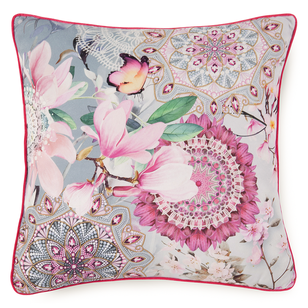 Dekokissen Inaya - Polysamt - 48 x 48 cm - 48 x 48 cm