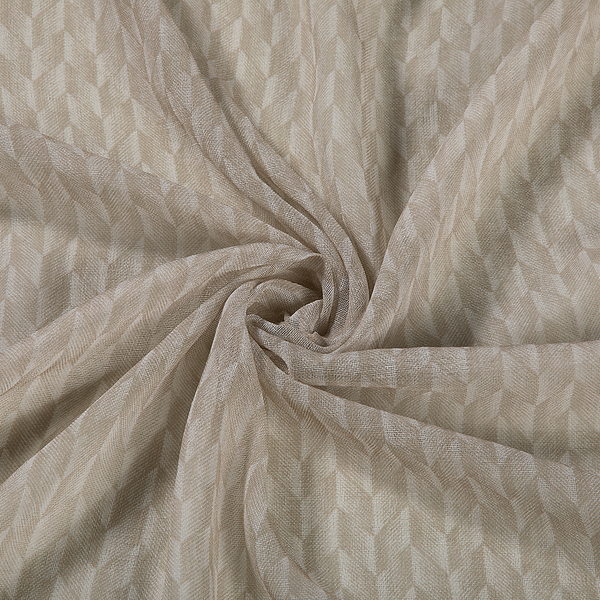 Ösenschal Weda - Polyester - Beige - 140 x 245 cm