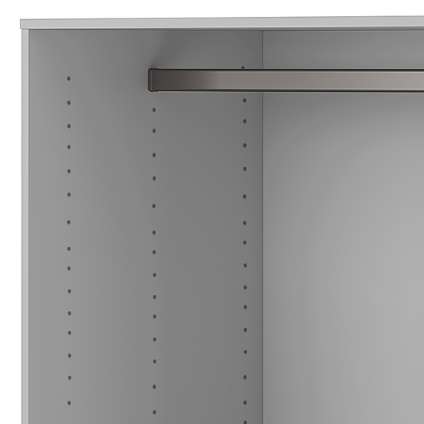 Offenes halbhohes Schrankelement Nikko - Alpinweiß