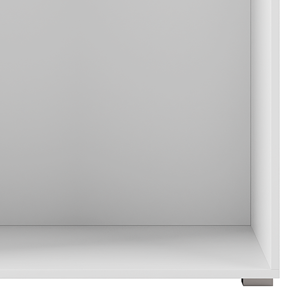 Offenes halbhohes Schrankelement Nikko - Alpinweiß