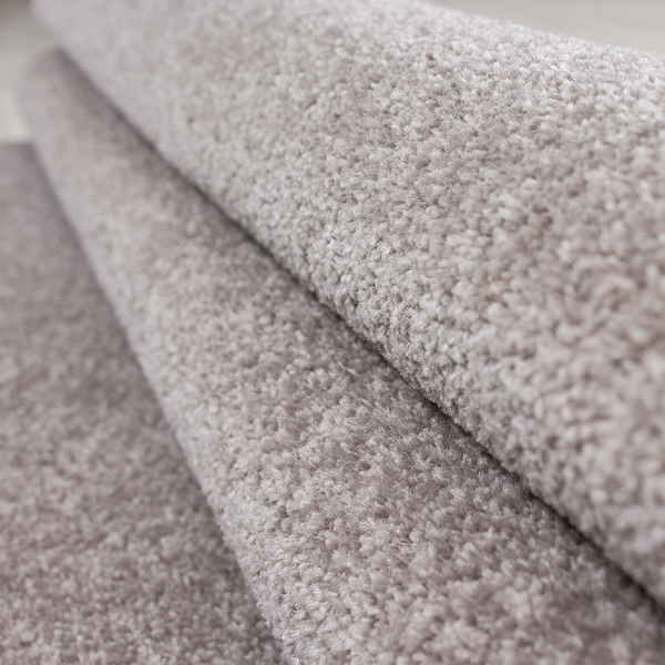 Kurzflorteppich Aurich - Polypropylen - Beige - 120 x 120 cm - Beige - 120 x 120 cm