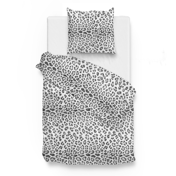 Biber-Bettwäsche Lev - Baumwolle - Grau - 220 x 140 cm