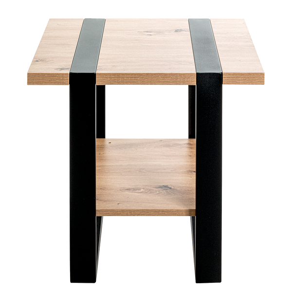 Beistelltisch Strathy Typ A - MDF / Stahl - Wildeiche Dekor - Wildeiche Dekor