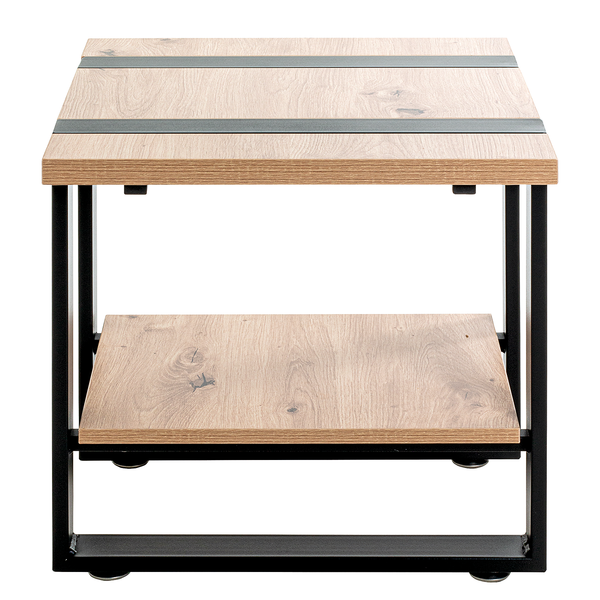 Beistelltisch Strathy Typ A - MDF / Stahl - Wildeiche Dekor - Wildeiche Dekor