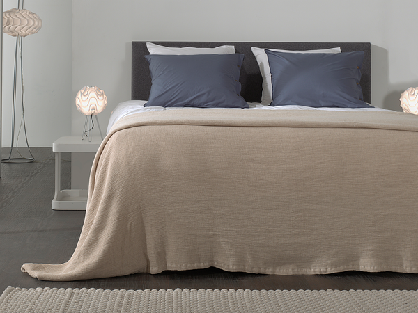 Tagesdecke Ica - Baumwolle - Beige - 260 x 180 cm