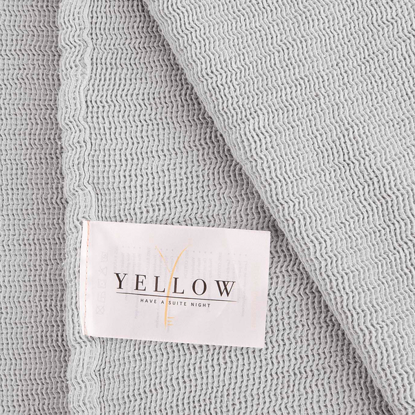 Tagesdecke Ica - Baumwolle - Lichtgrau - 260 x 180 cm