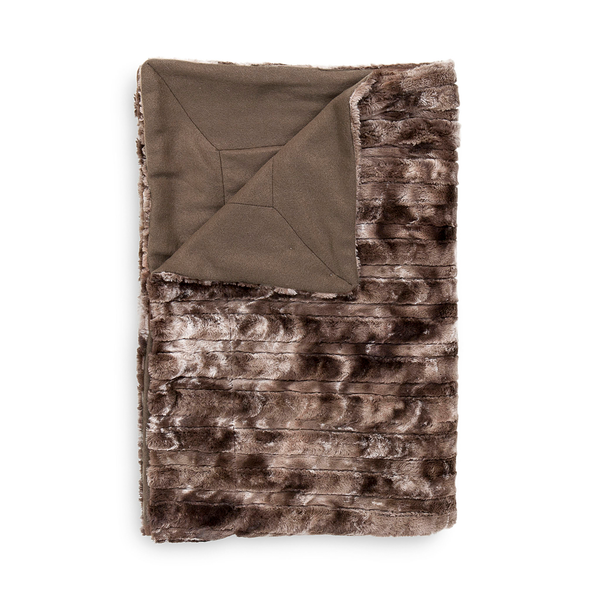 Dekokissen Famous - Polyester - Braun