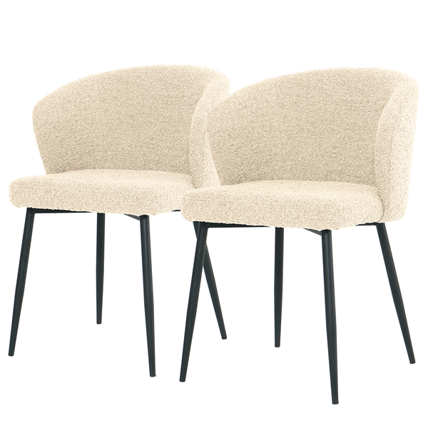 Polsterstuhl MARETH 2er-Set - Creme
