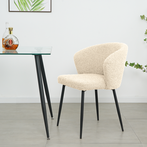 Polsterstuhl MARETH 2er-Set - Creme
