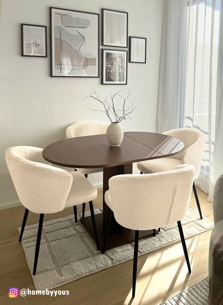 Polsterstuhl MARETH 2er-Set - Creme