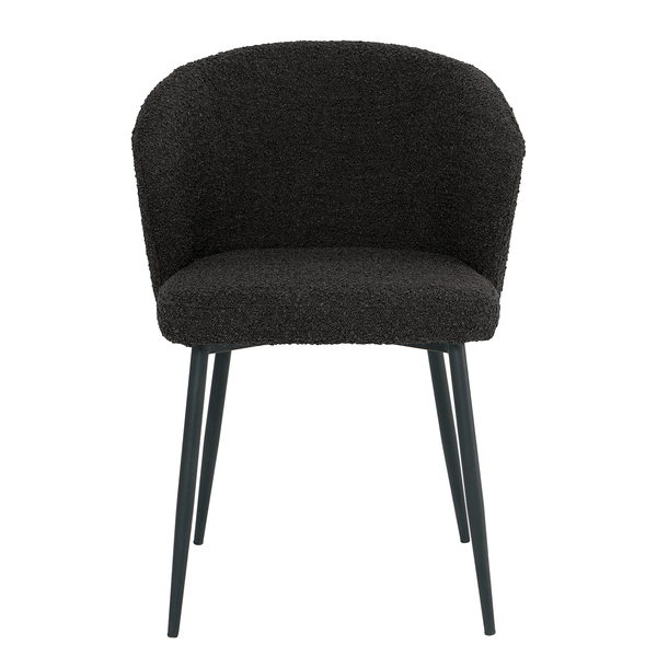 Polsterstuhl MARETH 2er-Set - Schwarz