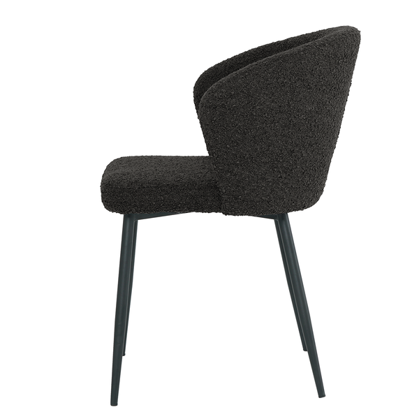 Polsterstuhl MARETH 2er-Set - Schwarz