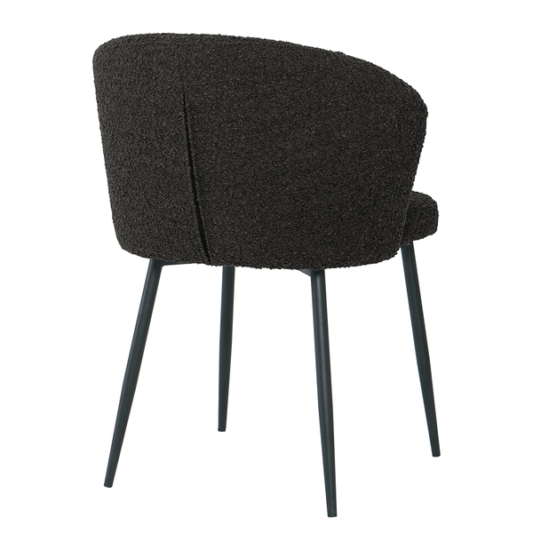 Polsterstuhl MARETH 2er-Set - Schwarz