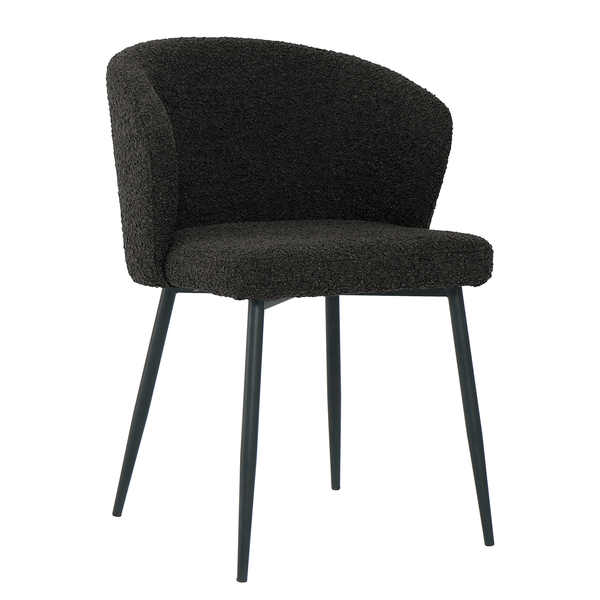 Polsterstuhl MARETH 2er-Set - Schwarz