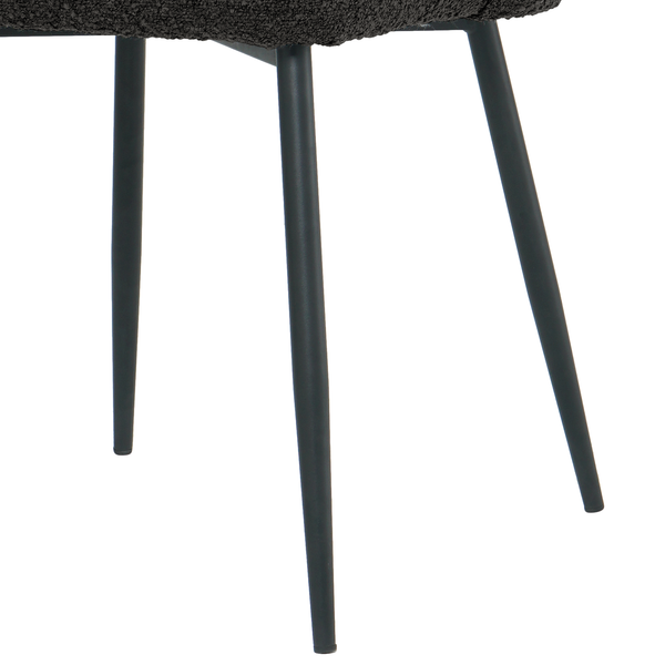Polsterstuhl MARETH 2er-Set - Schwarz