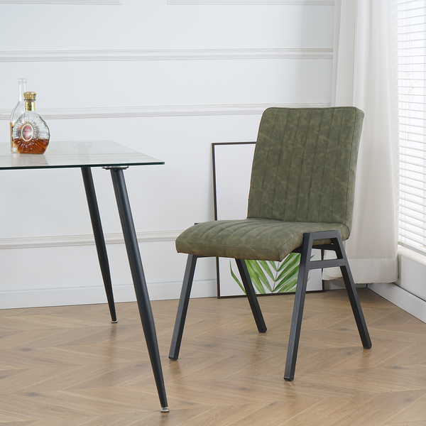 Polsterstuhl Zarat 2er-Set - Antikgrün