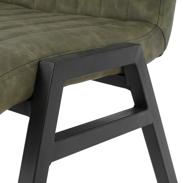 Polsterstuhl Zarat 2er-Set - Antikgrün