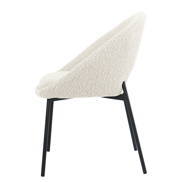 Polsterstuhl Kelibia - Weiß