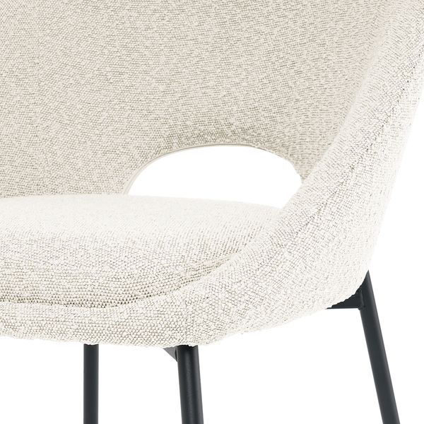 Polsterstuhl Kelibia - Weiß