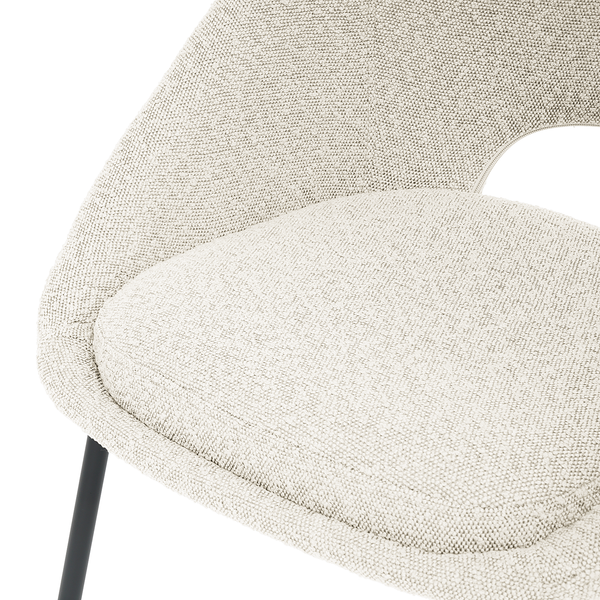 Polsterstuhl Kelibia - Weiß