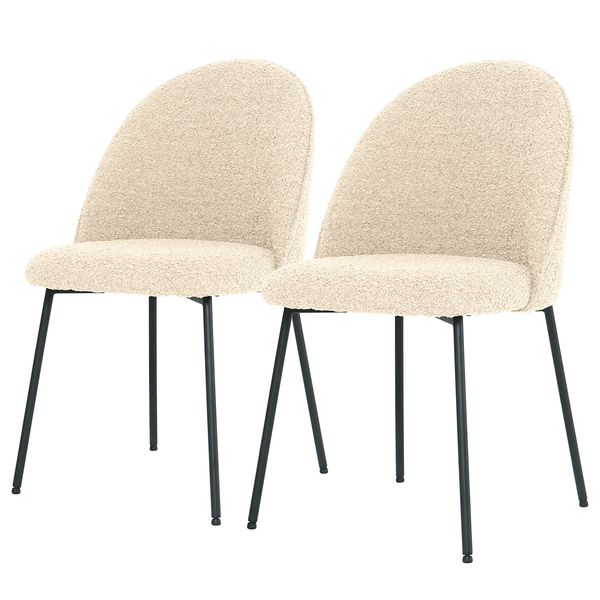 Polsterstuhl LIMAYA 2er-Set - Creme