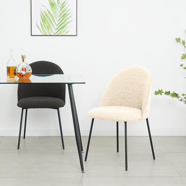 Polsterstuhl LIMAYA 2er-Set - Creme