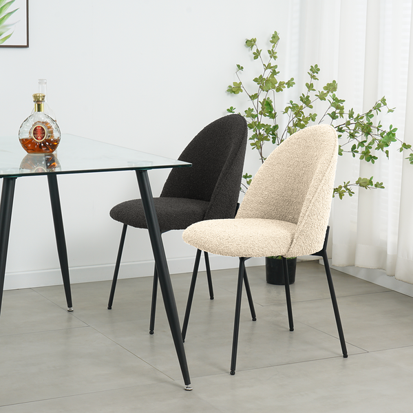 Polsterstuhl LIMAYA 2er-Set - Creme