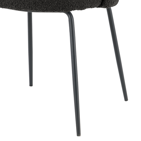 Polsterstuhl AKARIT 2er-Set - Schwarz